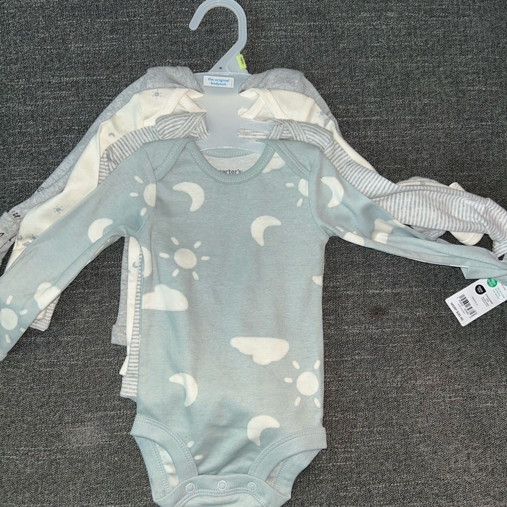 Carter's Gray and White Kids One Piece